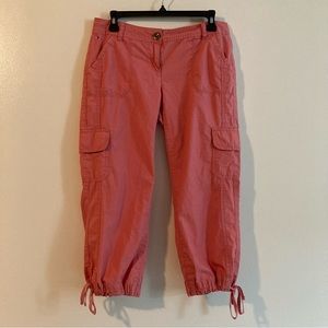 TH pink cargo capris size 4
